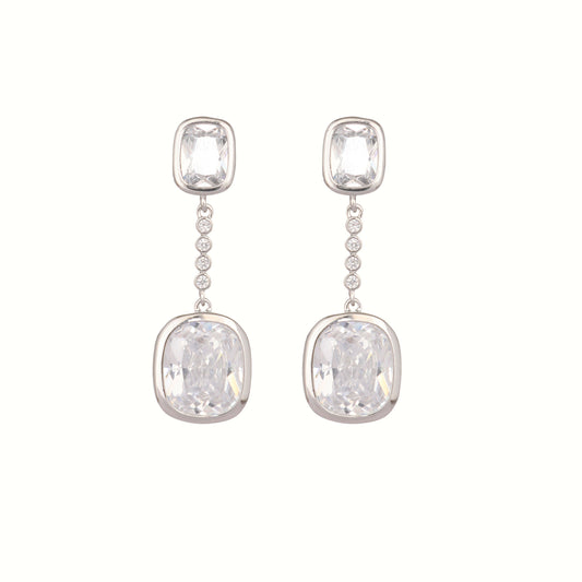Nuyug Diamond Luxe Cascades Anti Tarnish Earrings | Swadesiicart