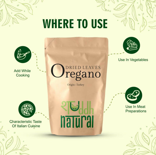 Shuddh Natural Premium Turkish Oregano Leaves - Swadesiicart