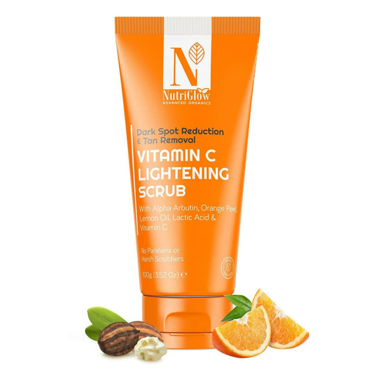 Nutriglow Advanced Organics Vitamin C Lightening Scrub - Nutriglow Cosmetics