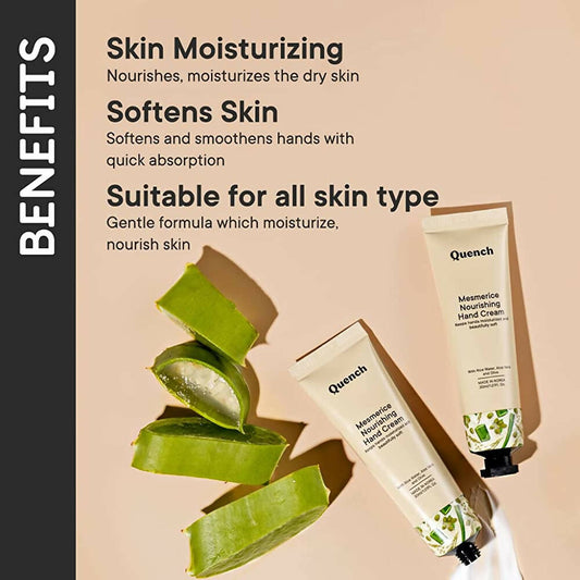 Quench Botanics Mesmerice Nourishing Hand Cream - Korean Skincare | Swadesiicart