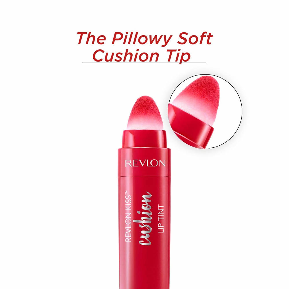 Revlon Kisstty Kiss Cushion Lip Tint - Crimson Feels - Swadesiicart
