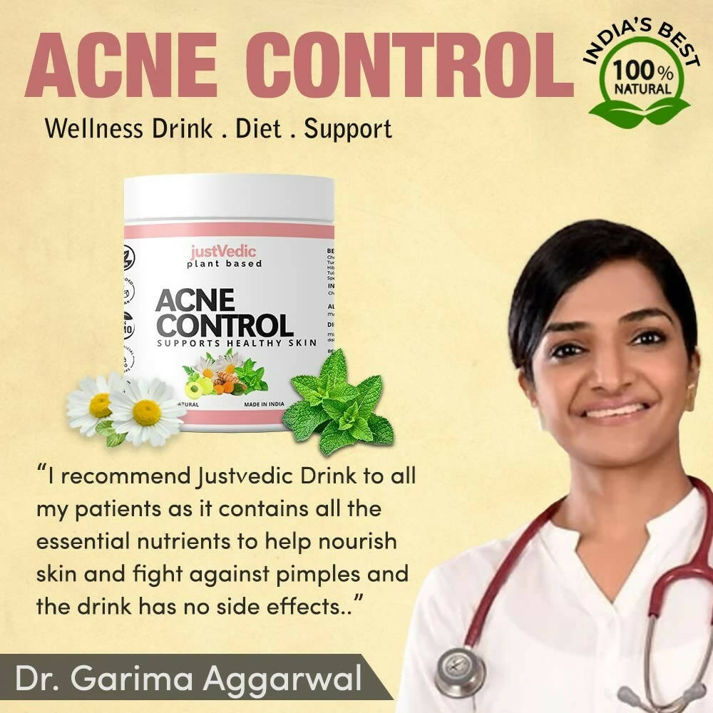 Just Vedic Acne Control Drink Mix - Swadesiicart