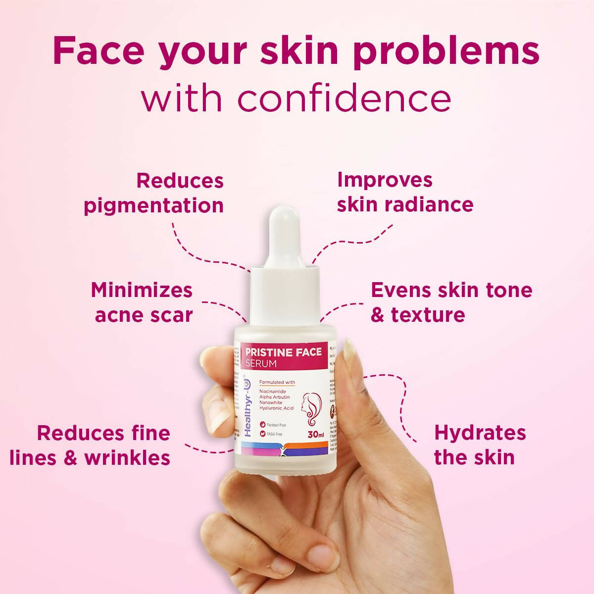 Healthyr-U Pristine Face Serum | Swadesiicart