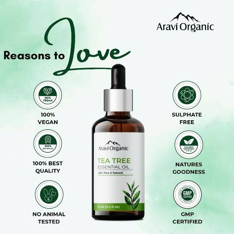 Aravi Organic Tea Tree Essential Oil | Swadesiicart