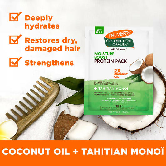 Palmer's Coconut Oil Formula Moisture Boost Protein Pack - Distacart
