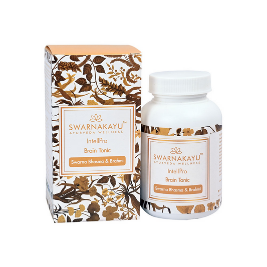 Swarnakayu Intellpro Brain Tonic Tablets With Swarna Bhasma & Brahmi - Swadesiicart