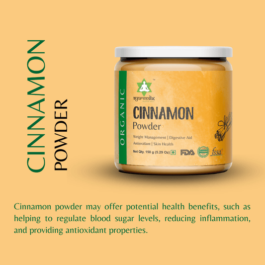 Ayurvedix Organic Cinnamon Powder - Swadesiicart