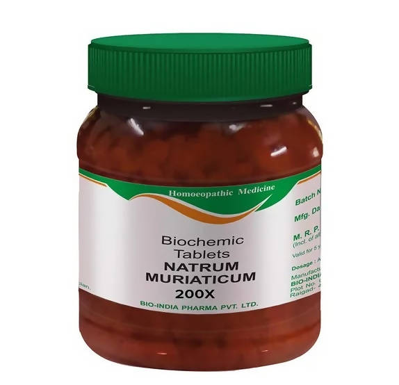 Bio India Homeopathy Natrum Muriaticum Biochemic Tablets | Swadesiicart