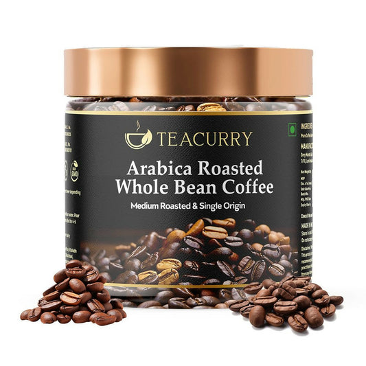 Teacurry Arabica Roasted Coffee Bean (Whole Bean, Medium Roasted) - Teacurry