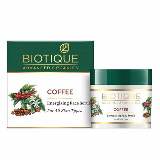 Biotique Advanced Organics Coffee Energizing Face Scrub - Swadesiicart