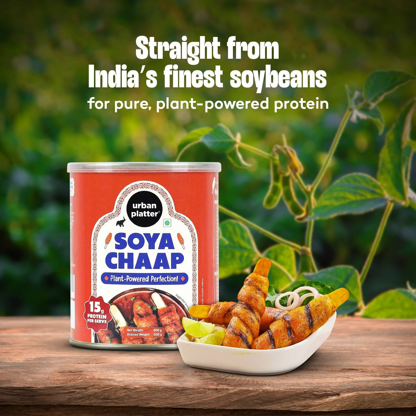 Urban Platter Soya Chaap Plant Based Bean | Swadesiicart