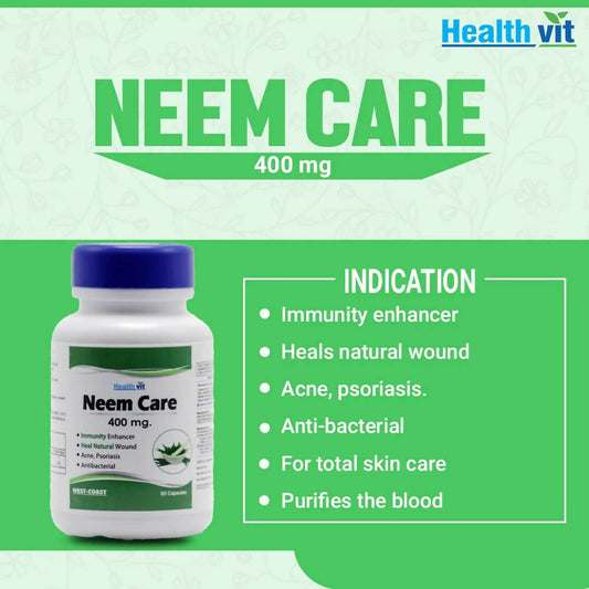 Healthvit Neem Care Capsules - Swadesiicart