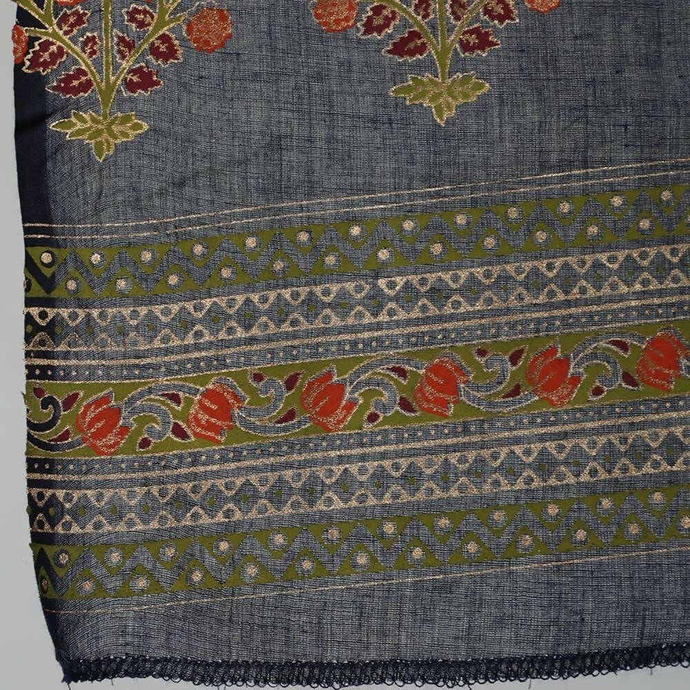 Anubhutee Women's Navy Kurta Churidar with Dupatta Set | Swadesiicart
