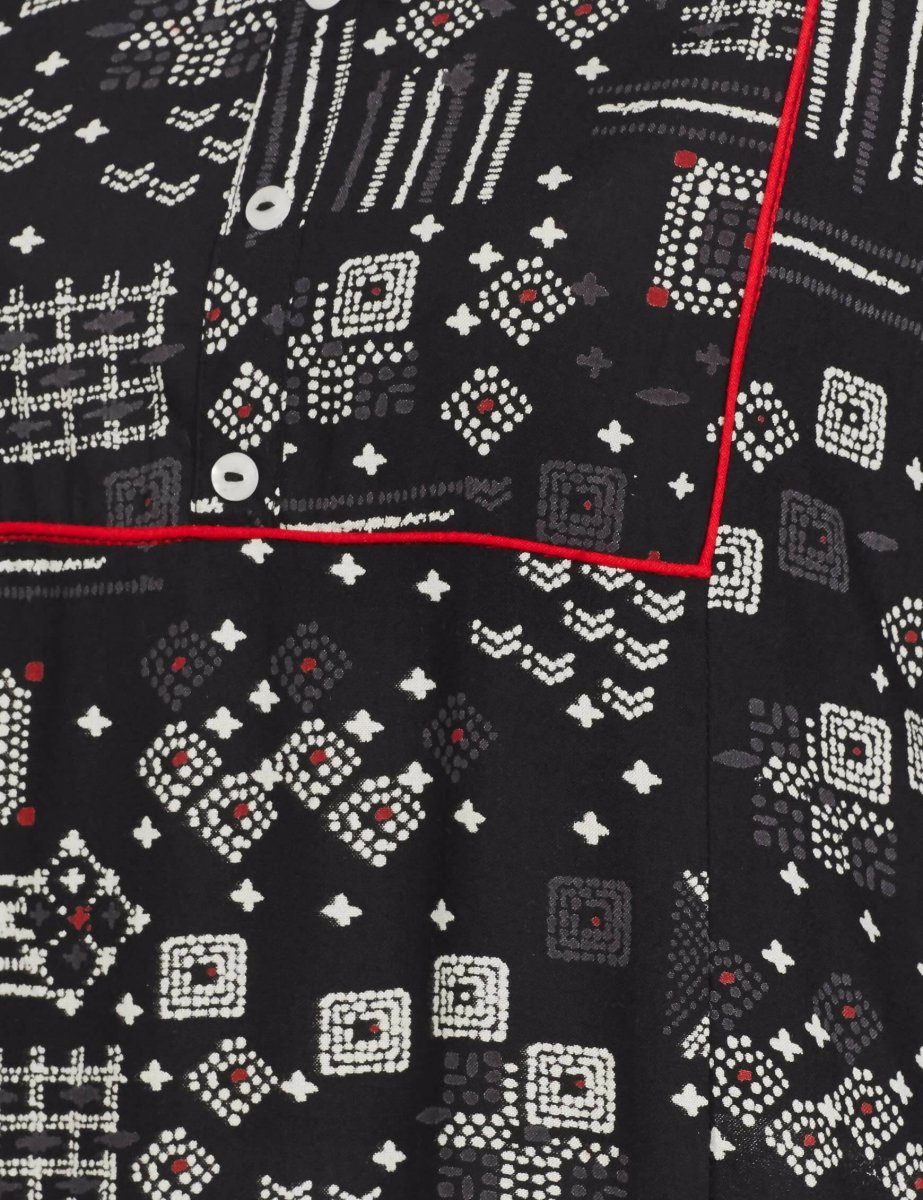 Anubhutee Women's Rayon Regular A-Line Black Kurta | Swadesiicart