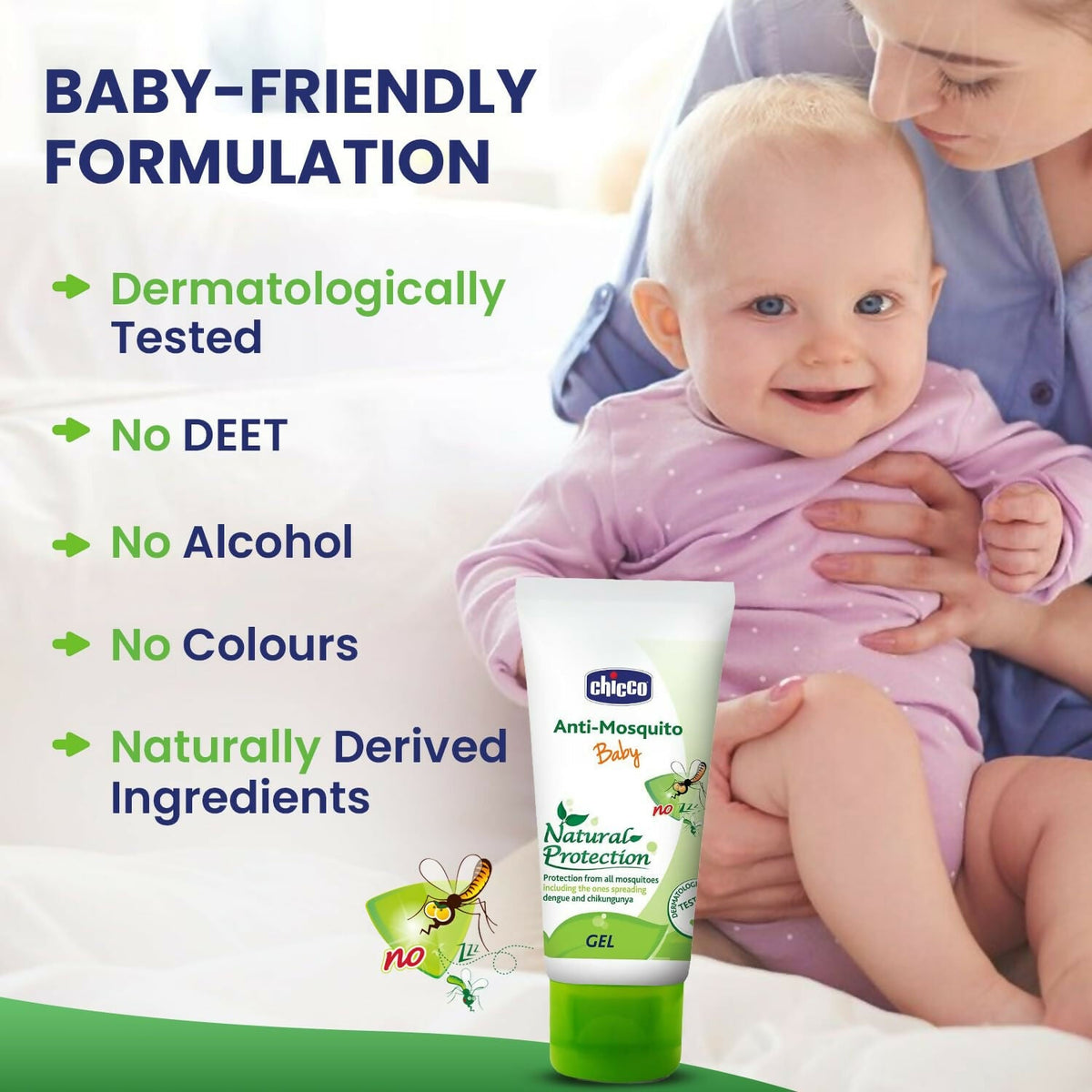 Chicco Anti-Mosquito Gel for Babies, Protection from Mosquitoes