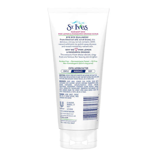 St. Ives Radiant Skin Pink Lemon and Mandarin Orange Scrub - Swadesiicart