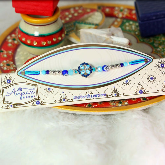 Indianvibez Evil Eye Pendant Rakhi