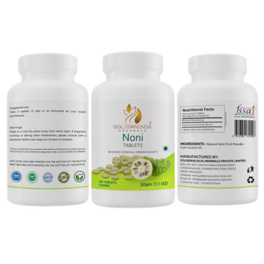 Goldenacacia Herrbals Noni Fruit Tablets (500mg) | Swadesiicart