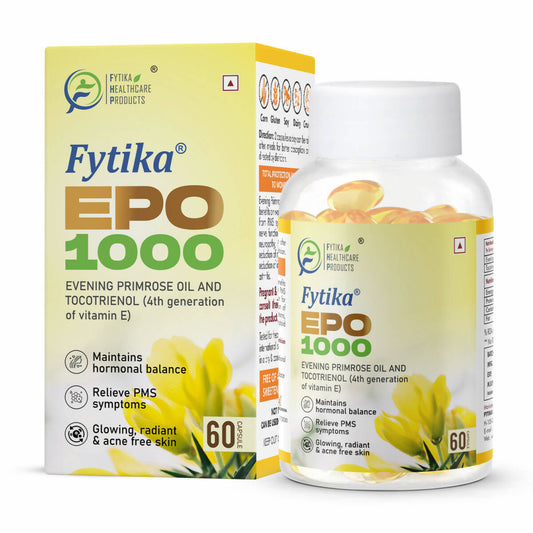 Fytika Epo 1000 Evening Primrose Oil and Tocotrienol Capsules - Fytika