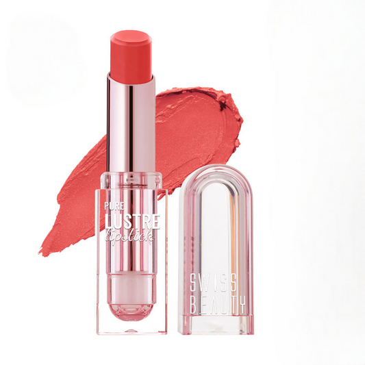 Swiss Beauty High Shine Finish Smooth Glide Pure Lustre Lipstick - 6 Just Peachy | Swadesiicart