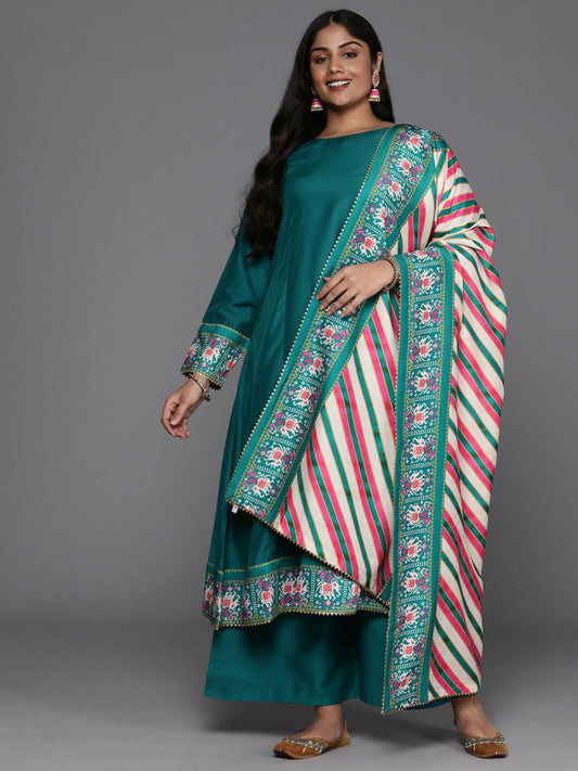 Ahalyaa Women's Traditional wear Kurta Set - Sea Green | Swadesiicart