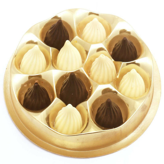 Ghasitaram Dark and White Chocolate Modaks | Swadesiicart