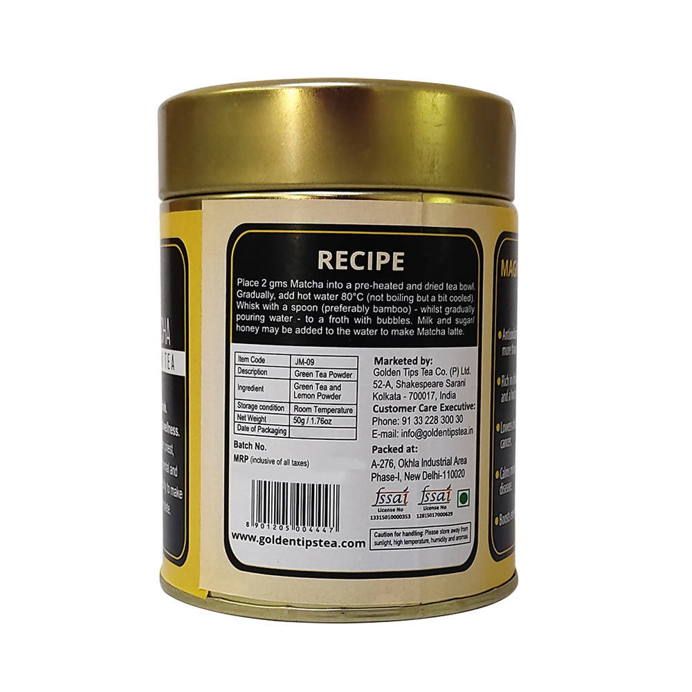 Golden Tips Lemon Matcha Japanese Green Tea - Swadesiicart