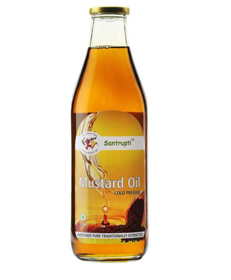 Santrupti Mustard Oil (Cold Pressed) - Swadesiicart