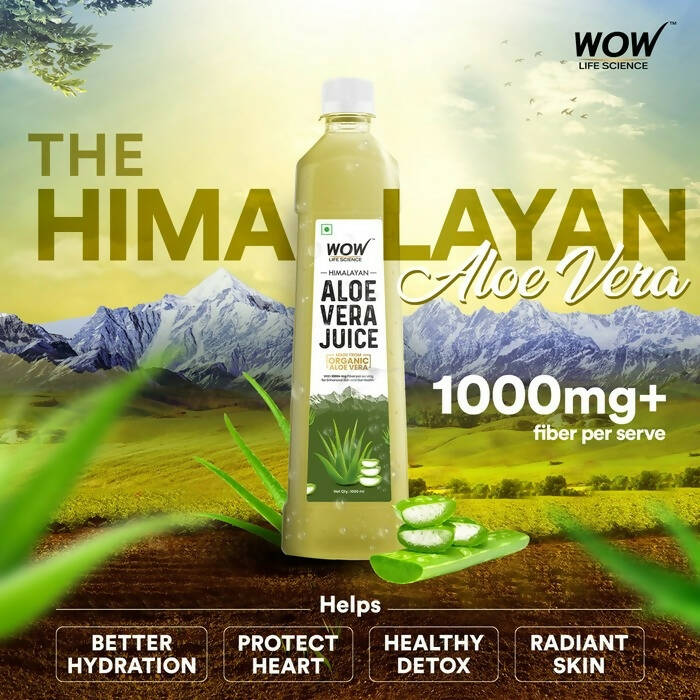 Wow Life Science Himalayan Aloe Vera Juice - Swadesiicart