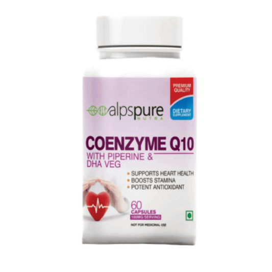 Alpspure Nutra Coenzyme Q10 Capsules | Swadesiicart