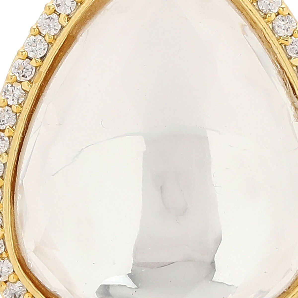 Silver Tone Kundan Cocktail Ring- Ruby Raang | Swadesiicart