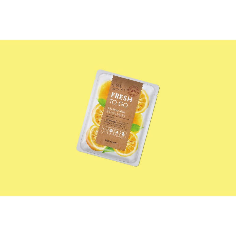 Tonymoly Fresh To Go Yuja Mask Sheet Shining - Korean Skincare - Swadesiicart