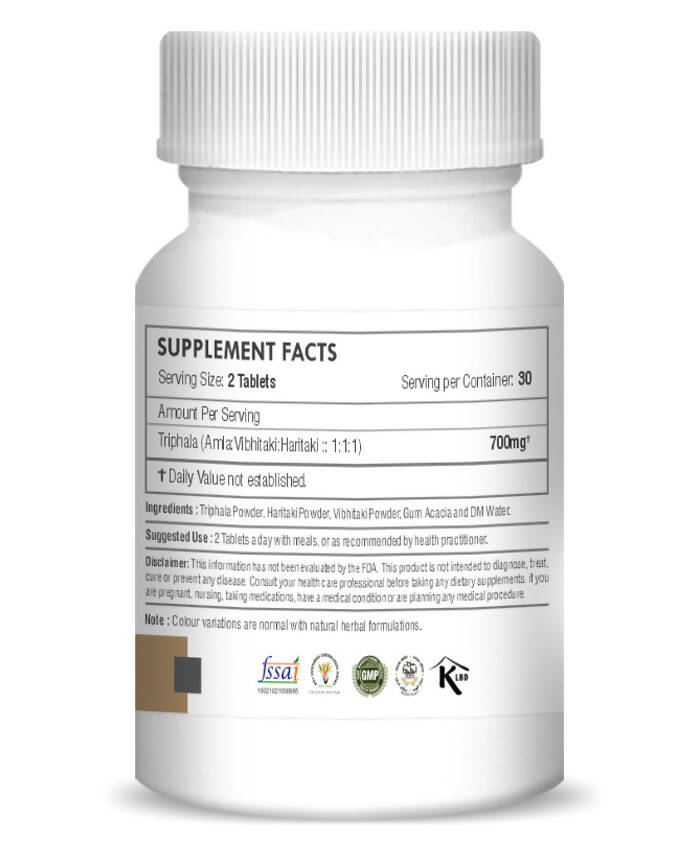 H&C Herbal Triphala Tablets - Swadesiicart