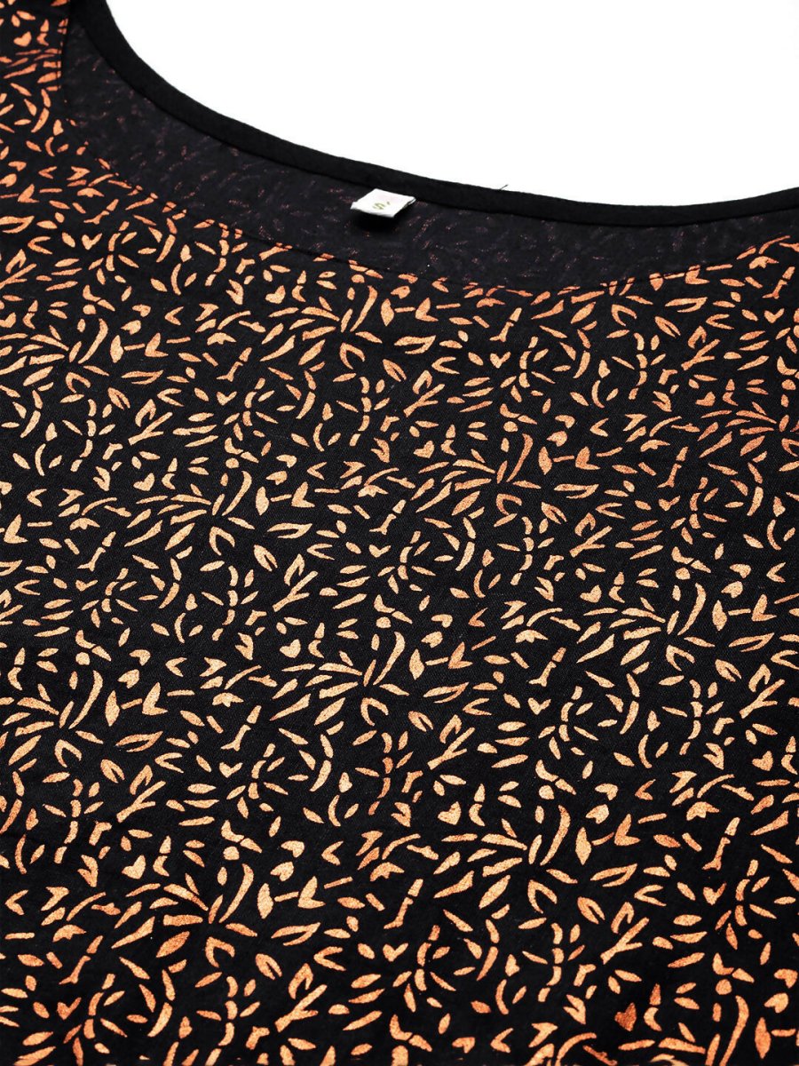 Ahalyaa Women's Traditional Wear Co-ods - Black - Swadesiicart