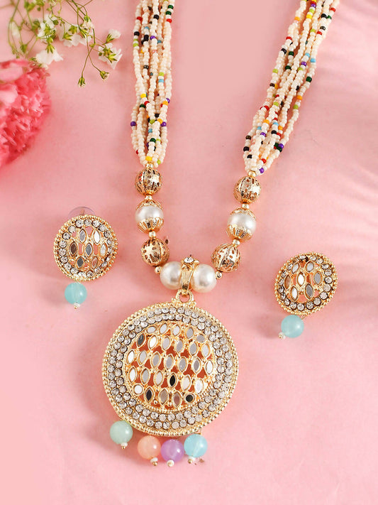 VOJ Women Multi Color stainless steel Jewellery Set - VOJ (Valley Of Jewellery)