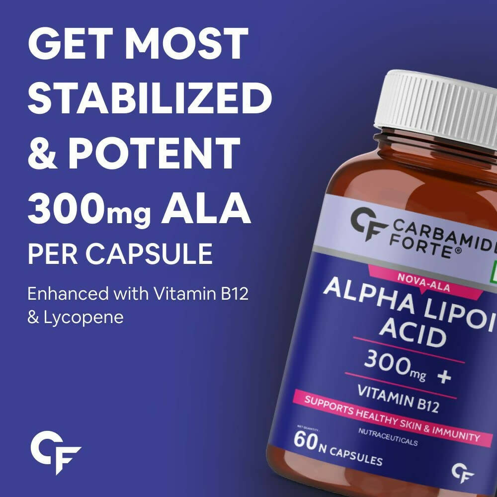 Carbamide Forte Alpha Lipoic Acid Capsules with Vitamin B12 | Swadesiicart