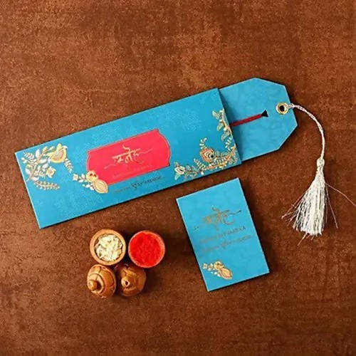 Ganesha Blessings Rakhi & Soan Papdi