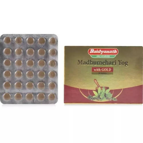 Baidyanath Jhansi Madhumehari Yog With Gold Tablets - Ayurvedant Pvt. Ltd.