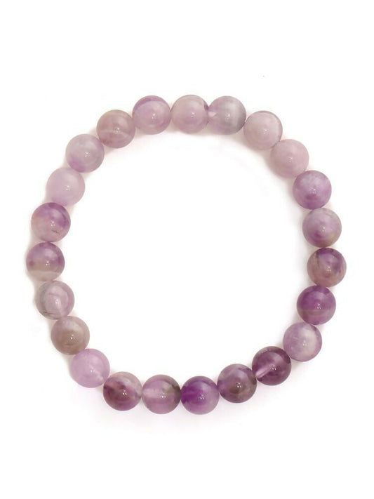 Purple Amethyst Beads Crystal Bracelet - Ruby Raang | Swadesiicart