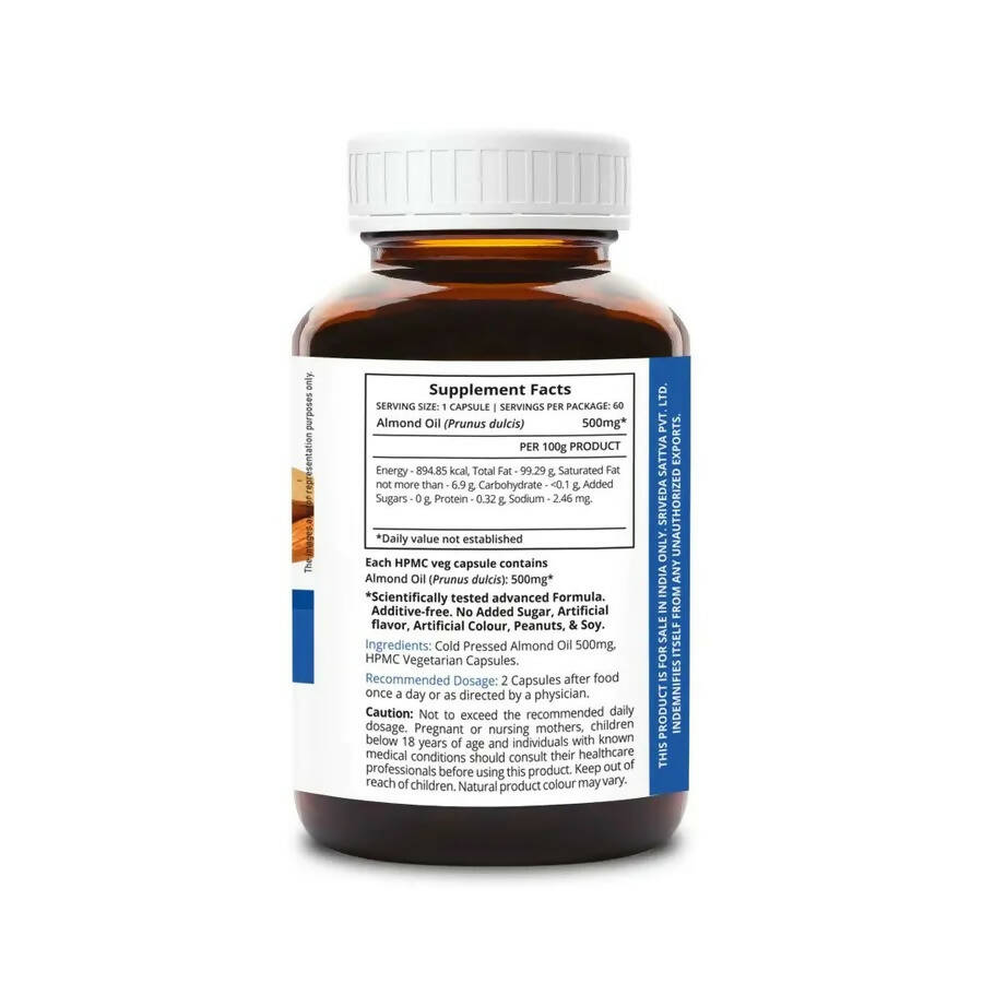 Sri Sri Tattva Supasupp Almond Oil Capsules - Swadesiicart