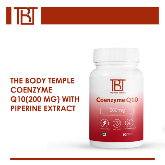 The Body Temple Coenzyme Q10 200 mg For Heart Health Capsules | Swadesiicart