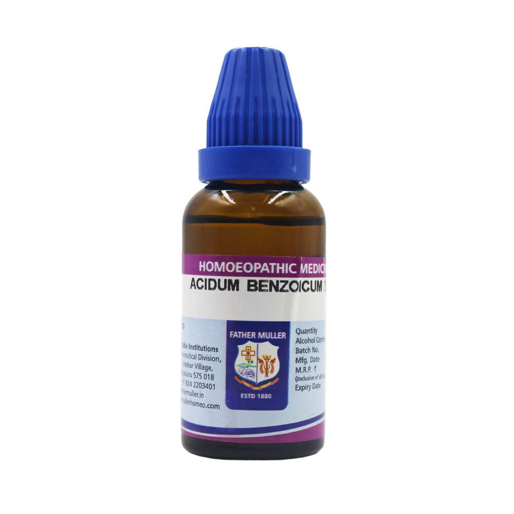 Father Muller Acidum Benzoicum Dilution - Swadesiicart