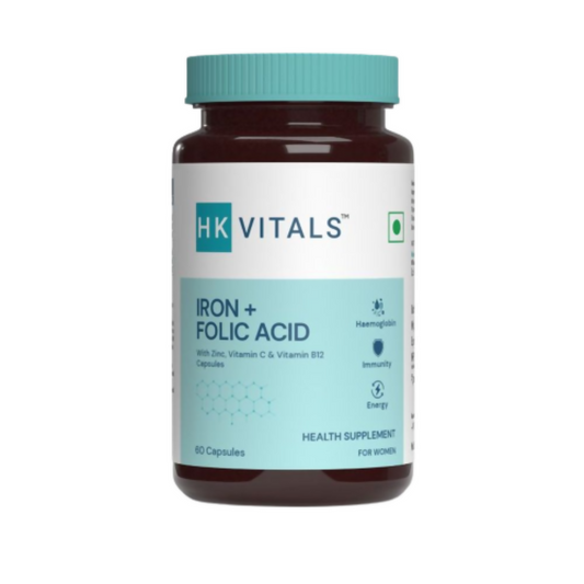 HK Vitals Iron and Folic Acid Capsules - Swadesiicart
