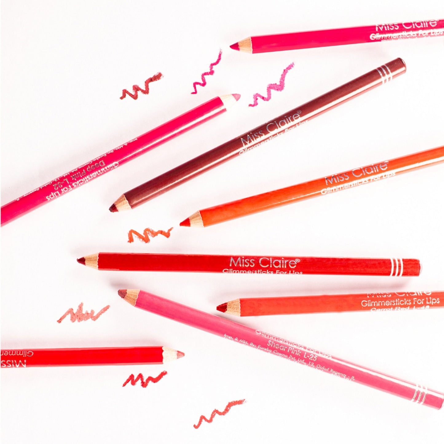 Miss Claire Glimmersticks For Lips - Indian Red L-05 | Swadesiicart