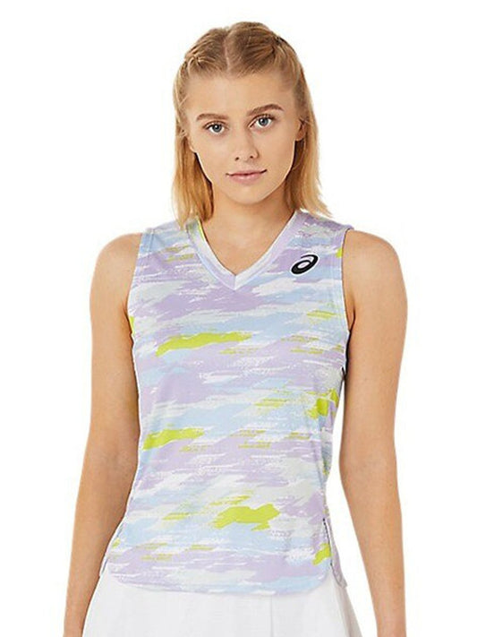 ASICS Match Graphic SS Printed V-Neck T-Shirt | Swadesiicart