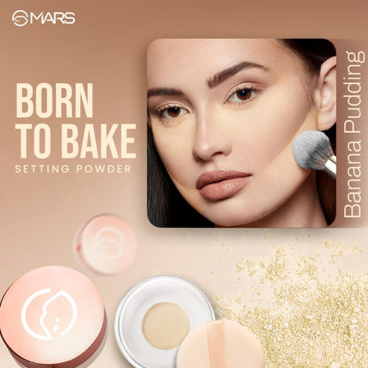 MARS Cosmetics Born To Bake Setting Loose Powder - Banana Pudding - Swadesiicart