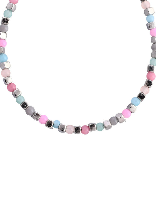 VOJ Women Multi Color stainless steel Anklet - Swadesiicart