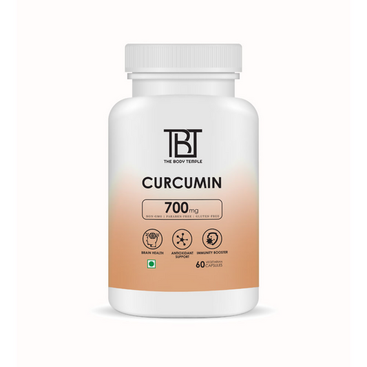 The Body Temple Curcumin 700mg For Brain Health and Immunity Capsules | Swadesiicart