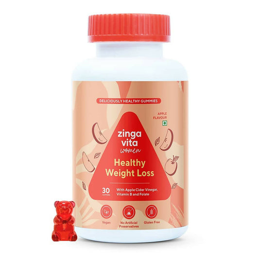 Zingavita Healthy Weight Loss Gummies for Women (Apple Flavor) | Swadesiicart