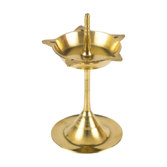 Spillbox Gold-Toned Brass Kuthu Vilakku Diyas Pooja Essential | Swadesiicart